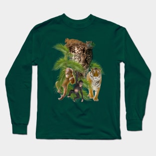 Joyful African Jungle Long Sleeve T-Shirt